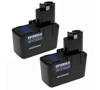 EXTENSILO 2x batteria compatibile con Würth ABS 12 M-2, ABS 12 M2, ABS 12M-2, ABS 12M2, ABS 12 -M2, ABS 12-M2 attrezzo da lavoro (3300 mAh, NiMH, 12 V)