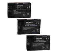 EXTENSILO 3x batteria compatibile con Blackmagic Micro Studio Camera 4K, Micro Cinema Camera 4K, Pocket Cinema 4K fotocamera (2000mAh, 7,4V, Li-Ion)