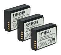 EXTENSILO 3x batteria compatibile con Canon EOS 1100D, 1D X, 1D X Mark II, 2000D, 1200D, 3000D, 1300D, 1500D fotocamera (1100mAh, 7,4V, Li-Ion)