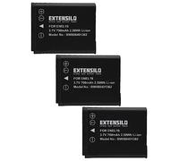 EXTENSILO 3x batteria compatibile con Nikon Coolpix W100, W150, S7000 fotocamera digitale DSLR (700mAh, 3,7V, Li-Ion)