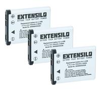 EXTENSILO 3x batteria compatibile con Pentax Optio M90, NB-1000, RS100, L1100, LS1000, M30, M40, L30, L36, L40 fotocamera (700mAh, 3,7V, Li-Ion)