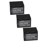 EXTENSILO 3x batteria compatibile con Sony NEX-VG10, NEX-VG10E, NEX-VG20, HXR-NX70E fotocamera digitale DSLR (2060mAh, 7,4V, Li-Ion)
