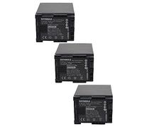 EXTENSILO 3x batteria sostituisce Canon BP-827, BP-820, BP-828, 2740B002 per videocamera camcorder (2670mAh, 7,2V, Li-Ion)