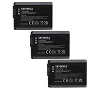 EXTENSILO 3x batteria sostituisce Sony NP-FW50 per fotocamera digitale DSLR (1050mAh, 7,4V, Li-Ion)