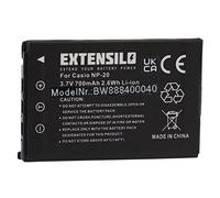 EXTENSILO batteria compatibile con BenQ DC-X720, DC-X725, DC-X735, DC-X800, DC-T800 fotocamera digitale DSLR (700mAh, 3,7V, Li-Ion)