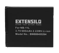 EXTENSILO batteria compatibile con Canon IXUS 165, 155, 275 HS, 160, 320 HS, 245 HS, 240 HS, 265, 170, 157 fotocamera (600mAh, 3,7V, Li-Ion)