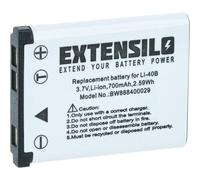 EXTENSILO batteria compatibile con Fujifilm FinePix XP80, XP130, XP20, XP22, XP30, Z100 fotocamera digitale DSLR (700mAh, 3,7V, Li-Ion)