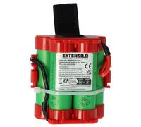 EXTENSILO batteria compatibile con McCulloch R800 2018, R800 2019 robot tagliaerba rasaerba 3000mAh 18V Li-Ion