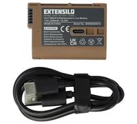 EXTENSILO batteria compatibile con Nikon battery grip MD-D14, MB-N11, MB-D18, MB-N10, MB-D17 (2250mAh, 7,2V, Li-Ion), infochip, USB