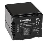 EXTENSILO batteria compatibile con Panasonic HDC-SD9, HDC-SX5, HDC-SDT750, HDC-TM350, HDC-SD707 videocamera camcorder (2500mAh, 7,2V, Li-Ion, nero)