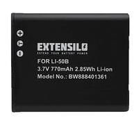 EXTENSILO batteria compatibile con Pentax Optio WG-4, WG-8, WG-90 fotocamera (770mAh, 3,7V, Li-Ion)