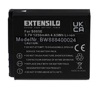 EXTENSILO batteria sostituisce Leica BP-DC4, BP-DC4E per fotocamera digitale DSLR (1250mAh, 3,7V, Li-Ion)
