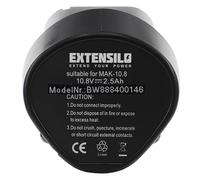 EXTENSILO batteria sostituisce Makita BL1013, BL1014 per attrezzi da lavoro (2500 mAh, Li-Ion, 10,8 V)