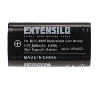 EXTENSILO batteria sostituisce Ricoh DB-50 per fotocamera (1600mAh, 3,6V, Li-Ion)