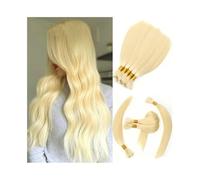 Extension #613 Capelli umani biondi intrecciati pre-allungati, trecce lisce setose, estensioni for capelli alla rinfusa Capelli Intrecci(24 Inch)
