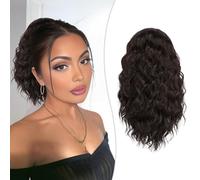 Extension a coda di cavallo riccia con coulisse, per donne nere, 30,5 cm, capelli sintetici afro crespi neri e marroni, per uso quotidiano e feste