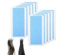 Extension adesive di ricambio, 240 pezzi | 4 x 0,8 cm, blu, per extension, parrucche e extension per capelli, pratiche strisce