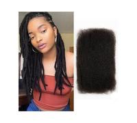Extension Afro Kinkys Bulk Human Hair #2 Capelli castani scuri for trecce for dreadlocks, riparazione loc, torsioni Capelli Intrecci(18inches)