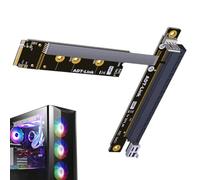 Extension Cable Express -External Graphics Card Stackt With PCIE3.0 X4 Reser | Cavo Di Estensione PCIE A Doppio Angolo Retto A 90 Gradi | Supporto Con Carta Riser Versatile Soluzione Di Dissipatore Di