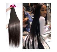 Extension Capelli 4pcs Brasiliani capelli umani Bandetti dritti 8-38inch Remy Hair Capelli Tessuti Bundles Bone Dritto Capelli diritti di colore naturale Estensione dei capelli umani Doppia trama Exte