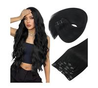 Extension Capelli 7 clip senza cuciture nelle estensioni dei capelli veri capelli umani, estensioni dei capelli da 12-24 pollici Clip nelle estensioni dei capelli umani Clip in con trama sottile Capel