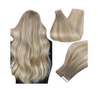Extension Capelli Biadesivo 20 Pezzi Nastro nelle Estensioni dei Capelli Colore dei Capelli Umani 19/8/60 Nastro di Trama della Pelle Senza Cuciture in Capelli Umani for Donne Estensioni dei Capelli B