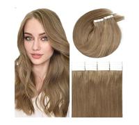 Extension Capelli Biadesivo Nastro nelle estensioni dei capelli Capelli umani 16-26 pollici Nastro nelle estensioni dei capelli senza giunte Colore #8 Marrone chiaro Nastro nelle estensioni dei capell
