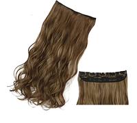 Extension Capelli Clip in Hair Extensions One Piece Synthetic Long Wavey Hair Extensions for Women 22/32 inch Natural High Temperature Fibre 5 Clips in Hairpiece Extensions Filo (Color : 12H-24, Siz