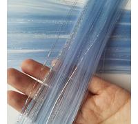 Extension Capelli Colorati Clip nelle estensioni dei capelli colorati Orpelli misti d'argento Sintetici 2 in 1 Parrucchino Momenti salienti della festa for le donne Ragazze(6 pcs,TINSLE-A21_22INCHES)