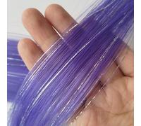 Extension Capelli Colorati Clip nelle estensioni dei capelli colorati Orpelli misti d'argento Sintetici 2 in 1 Parrucchino Momenti salienti della festa for le donne Ragazze(12 pcs,TINSLE-A15_22INCHES)