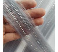 Extension Capelli Colorati Clip nelle estensioni dei capelli colorati Orpelli misti d'argento Sintetici 2 in 1 Parrucchino Momenti salienti della festa for le donne Ragazze(12 pcs,TINSLE-A12_22INCHES)