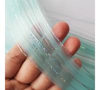 Extension Capelli Colorati Clip nelle estensioni dei capelli colorati Orpelli misti d'argento Sintetici 2 in 1 Parrucchino Momenti salienti della festa for le donne Ragazze(12 pcs,TINSLE-A11_22INCHES)