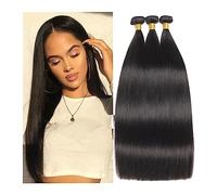 Extension Capelli Fasci di capelli lisci Fasci di capelli lisci naturali 12A Estensioni di capelli umani lisci da 8-30 pollici for donne nere 1/3/4 fasci di estensioni dei capelli Extension Capelli Ve