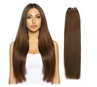 Extension Capelli Fasci di tessuto brasiliano for capelli lisci 14"-28" rapporto altezza estensioni dei capelli Remy 100 g/pz Extension Capelli Veri Tessitura(Size:3Pcs/Lot,Color:#4_28INCHES)