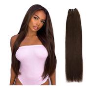 Extension Capelli Fasci di tessuto brasiliano for capelli lisci 14"-28" rapporto altezza estensioni dei capelli Remy 100 g/pz Extension Capelli Veri Tessitura(Size:3Pcs/Lot,Color:#2_19INCH 49CM)