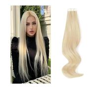 Extension Capelli Veri Biadesivo Nastro nelle estensioni dei capelli biondi Nastro nelle estensioni dei capelli veri colore 613 Nastro nelle estensioni dei capelli lunghi senza giunte Nastro nelle est
