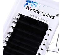 Extension Ciglia 0,05 mm C Curl 13mm Easy Fan Extension Finte Volume Russo 2D 3D 6D 8D 10D Seta Naturale Ciuffi Ciglia Individuali per Salone Professionale (KH-0.05-C-13)