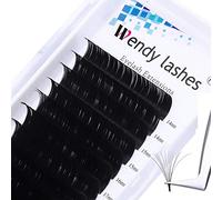 Extension Ciglia 0,05 mm C Curl Mista 14-20mm Easy Fan Extension Finte Volume Russo 2D 3D 6D 8D 10D Seta Naturale Ciuffi Ciglia Individuali per Salone Professionale (KH-0.05-C-MIX14-20)