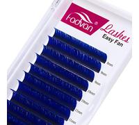 Extension Ciglia 0.07mm C Curl Lunghezza Mista 8-14mm 2D 3D 5D 10D 12D blu Extension Ciglia Professionali Easy Fan Ciglia Volume (blu 0.07 D Mix(8-14)