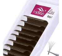 Extension Ciglia 0.07mm D Curl Lunghezza Mista 15-20mm 2D 3D 5D 10D 12D Marrone Extension Ciglia Professionali Easy Fan Ciglia Volume (Marrone 0.07 D Mix(15-20)