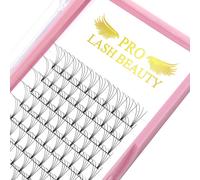 Extension ciglia a ventaglio pre-formate 4D-C-0.10-9-15 Extension ciglia a stelo corto pre-formate con volume 3D, 5D e 7D Extension ciglia con vo