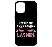 Extension Ciglia Divertente Design Let Me Fix Your Lashes Custodia per iPhone 12/12 Pro