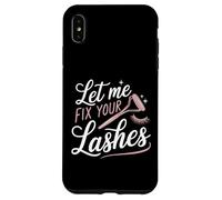 Extension Ciglia Divertente Design Let Me Fix Your Lashes Custodia per iPhone XS Max