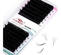 Extension Ciglia Easy Fan 0.07mm D Curl 15mm 2D~20D Estensioni Ciglia Ciuffetti Volume Russo Seta Professionale FADVAN(0.07D-15mm)