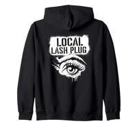 Extension Ciglia Local Lash Plug Design Felpa con Cappuccio