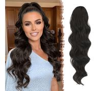 Extension Coda Capelli Lunga Posticci per Capelli Ondulati Ricci Coda Cavallo Ca