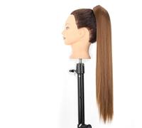 Extension Coda Di Cavallo Liscia Sintetica Lunga 24 Pollici Con Clip A Artiglio - Resistente Al Calore, Onda, Finta Parrucca