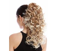 WIG ME UP - MKB-6A-V-27T613 Toupet Coda di cavallo Lunghi Ricci Mix Biondo Mèches 45 cm