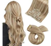 Extension con clip per capelli veri, set lisci da 5 e 7 pezzi, extension con clip brasiliane per capelli umani, P16, 22, 20 pollici, 50 cm, 105 g, 70 g, 105 g
