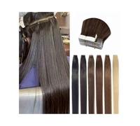 Extension con nastro adesivo per capelli Nastro nelle estensioni dei capelli Capelli umani for donne, Nastro invisibile senza giunte invisibile for capelli Remy brasiliani lunghi 16-26 pollici nelle e